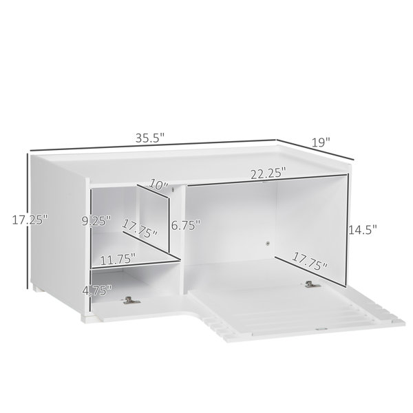 Ace litter box outlet enclosure